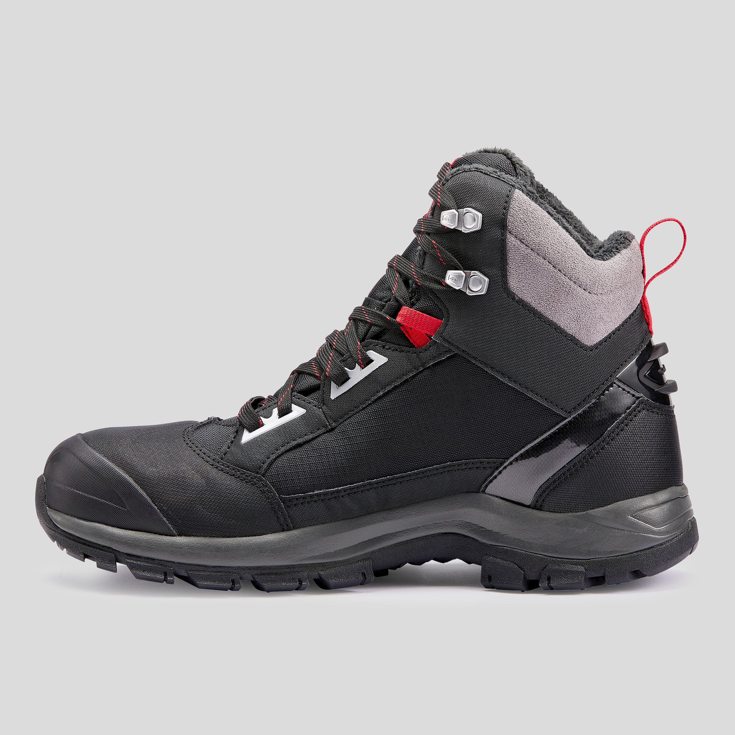 Scarpe calde trekking uomo SH500 MOUNTAIN nere 15/20