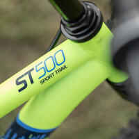الدراجة الجبلية Rockrider ST 500 مقاس 20 بوصة للأطفال سن 6-9 سنوات- أصفر نيون