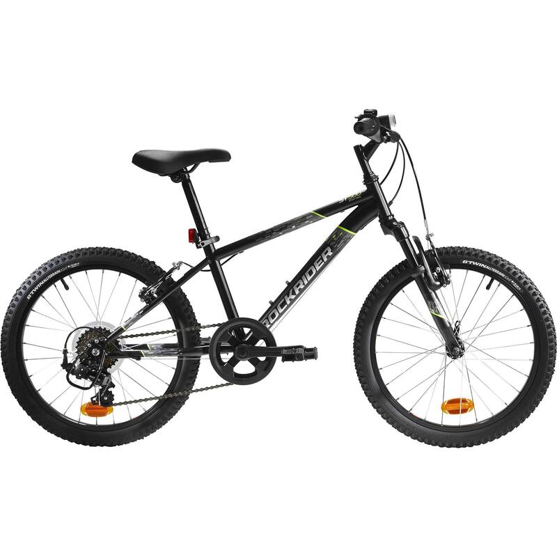 Bicicleta de montaña niños 20 pulgadas Rockrider ST 500 negro 6-9 años