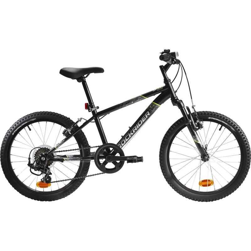 Mountainbike voor kinderen 6-9 jaar Rockrider ST 500 20 inch zwart
