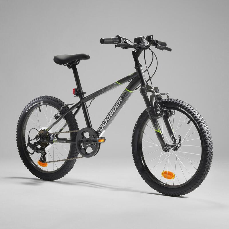 Bicicleta de montaña niños 20 pulgadas Rockrider ST 500 negro 6-9 años