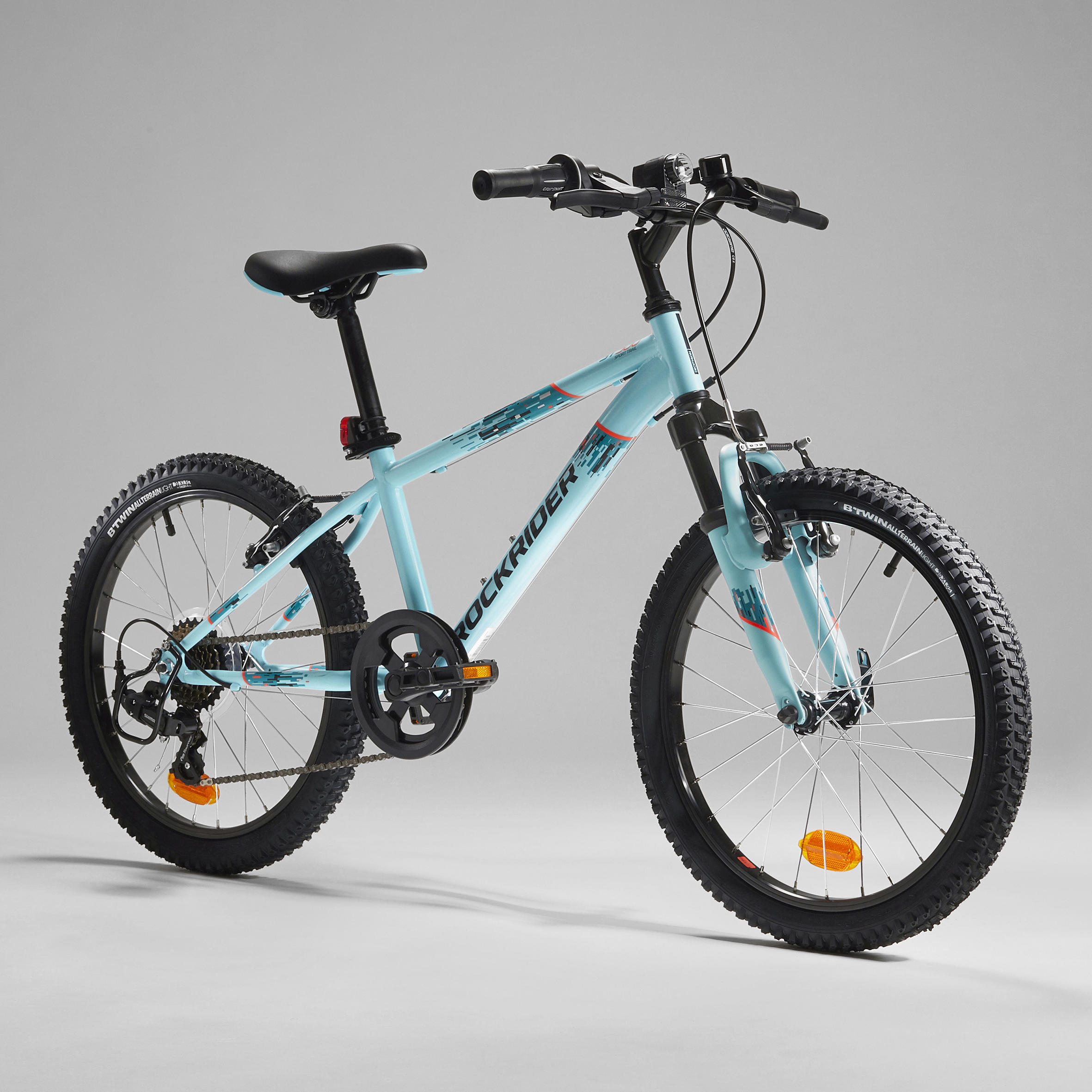 Kids' 20-inch, 6-speed, suspension fork mountain bike, blue 2/11