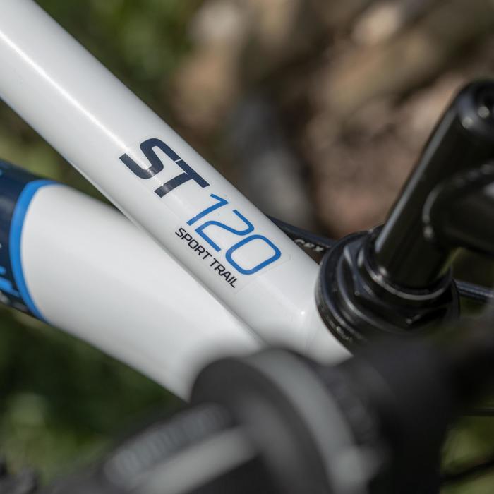 BTWIN VTT ENFANT ROCKRIDER ST 120 20 POUCES 69 ans BLANC BLEU Decathlon BTWIN VTT ENFANT ROCKRIDER ST 120 20 POUCES 69 ans BLANC BLEU Decathlon