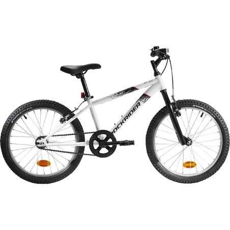 20 Inch Kids Mountain bike Rockrider ST 100 6-9 Years old - White