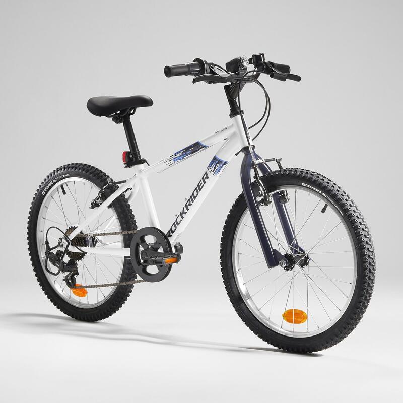 Çocuk Dağ Bisikleti - 6 Vites - 20 Jant - Beyaz / Mavi - ROCKRIDER ST120