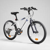 VTT ENFANT ROCKRIDER ST 120 20 POUCES 6-9 ans BLANC BLEU