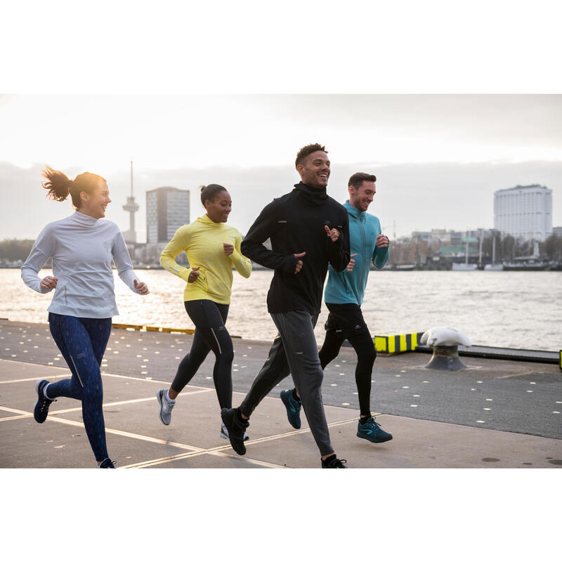 DÁMSKÁ BĚŽECKÁ MIKINA RUN WARM ŽLUTÁ 