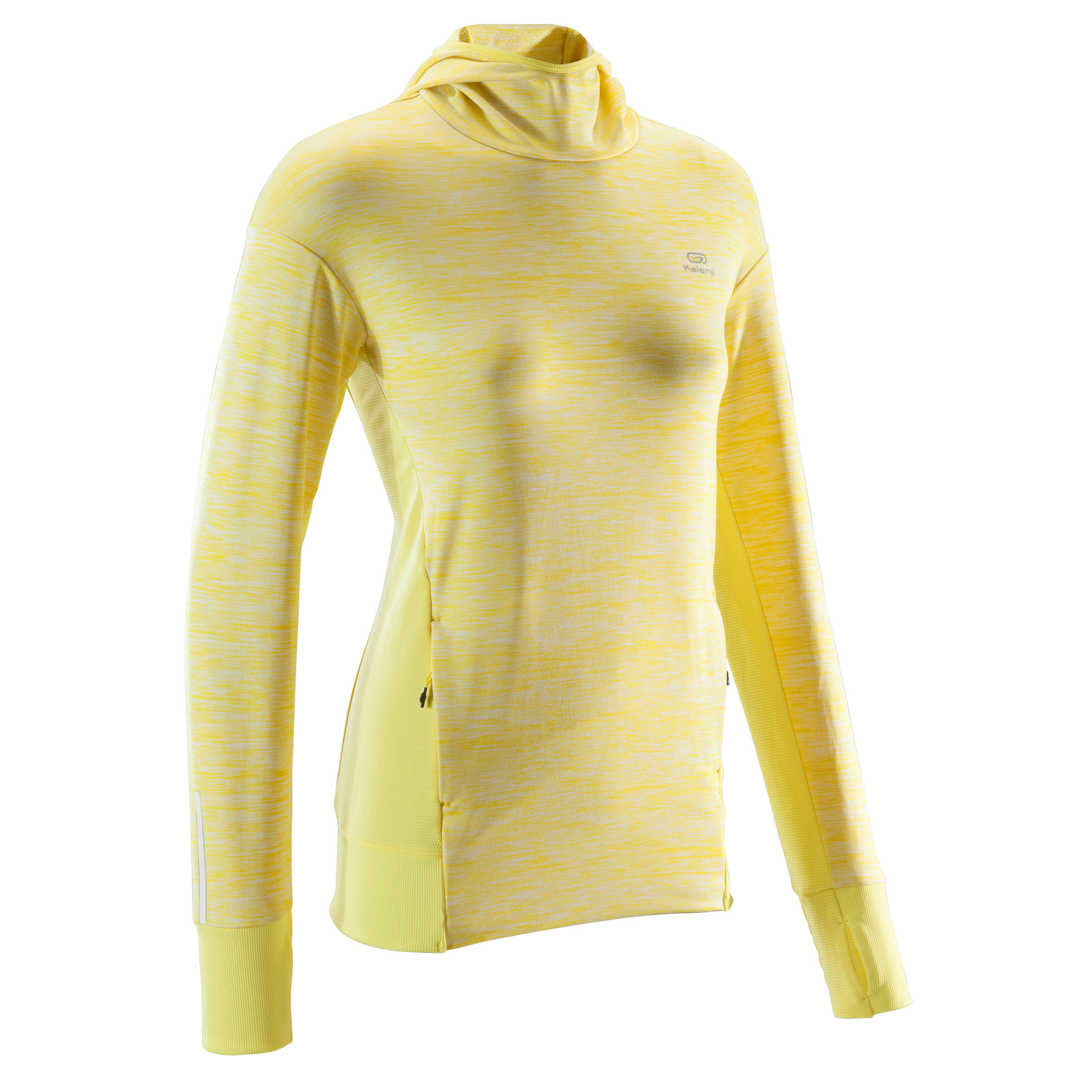 

Run Warm Hooded Women'S Jersey - Yellow -  By KALENJI | Decathlon