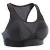 WOMEN'S RUNNING SPORTS BRA CLASSIC PADDED CROP TOP - BLACK