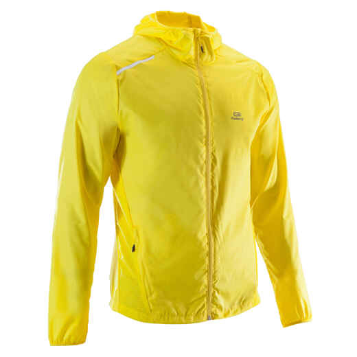 
      RUN WIND MEN'S RUNNING WINDPROOF JACKET - YELLOW
  