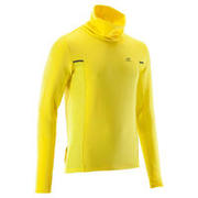 RUN WARM+ men's running pullover high-collar yellow