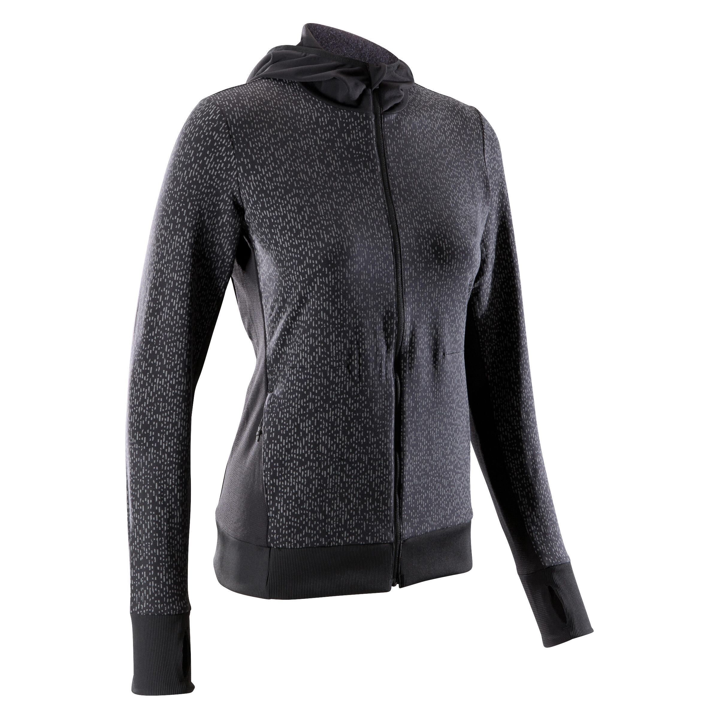 

Run Warm Night Women'S Jacket - Black -  By KALENJI | Decathlon