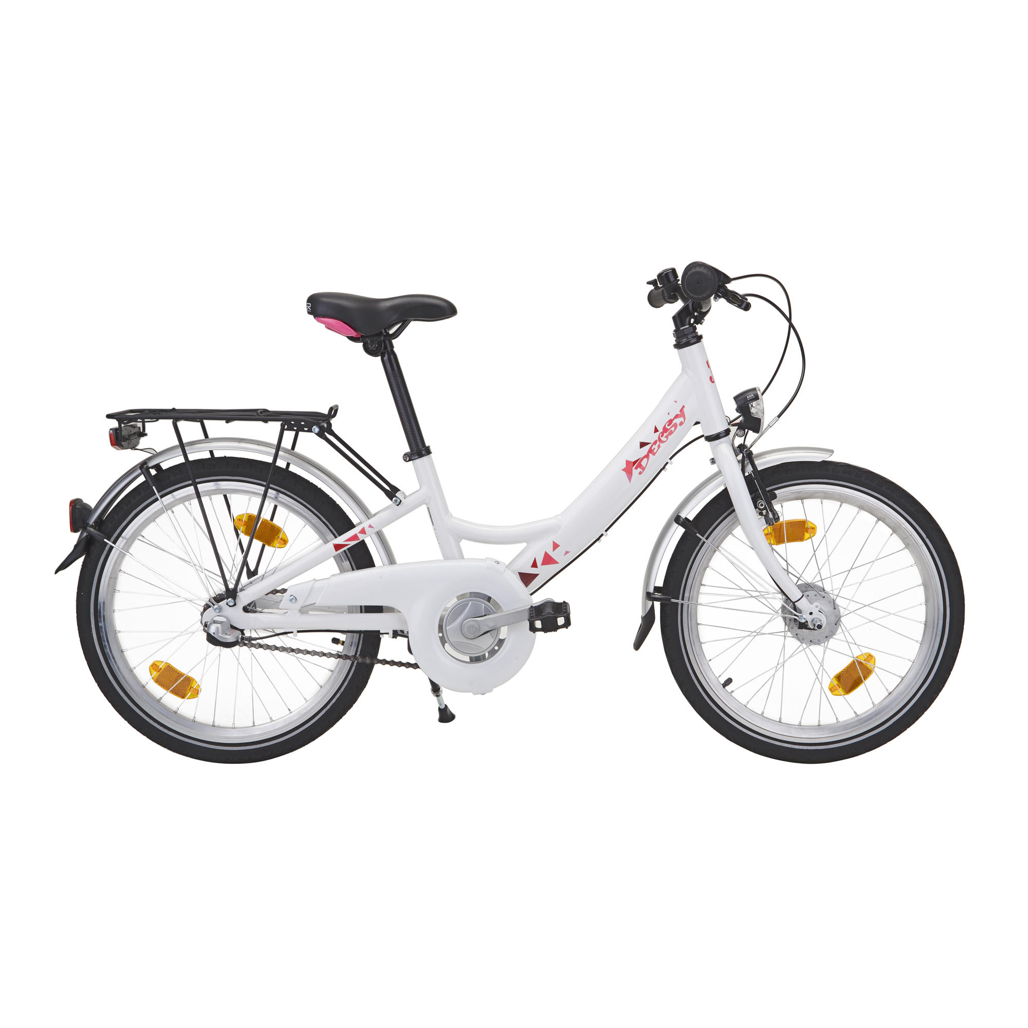 20 Zoll Kinderfahrrad Kinder Jungen Mädchen  Fahrrad Weiß City Bike Kinderrad 