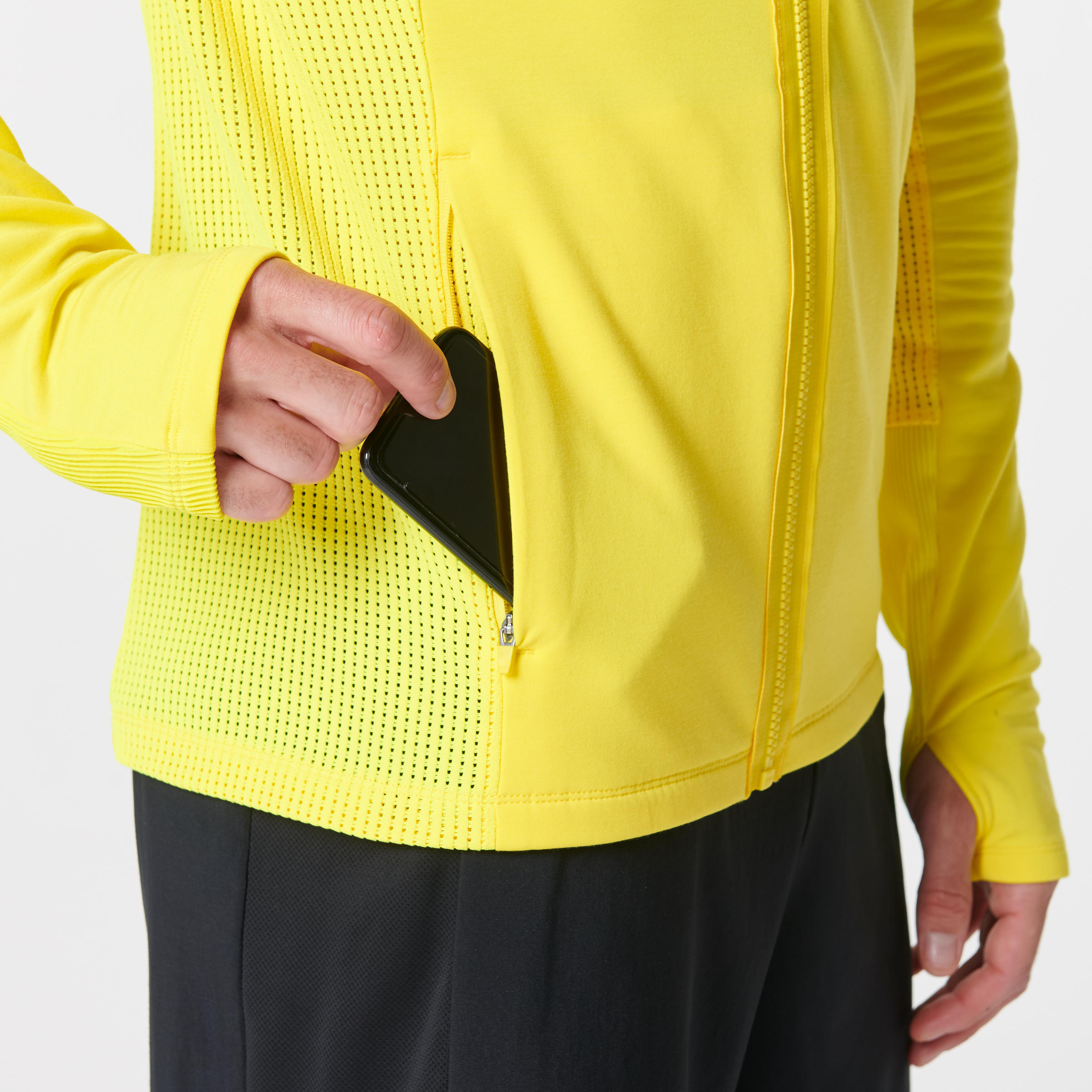 RUN WARM+ men's running jacket yellow 8/11