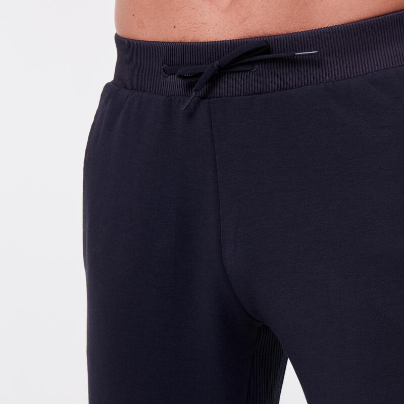 RUN WARM + men's running trousers black