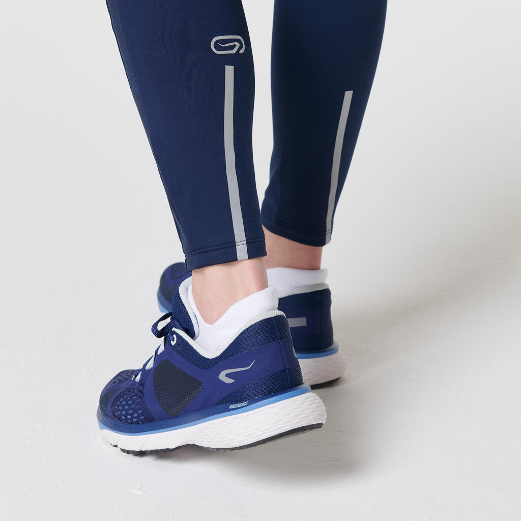 Laufhose lang Tights Run Warm+ Damen schwarz