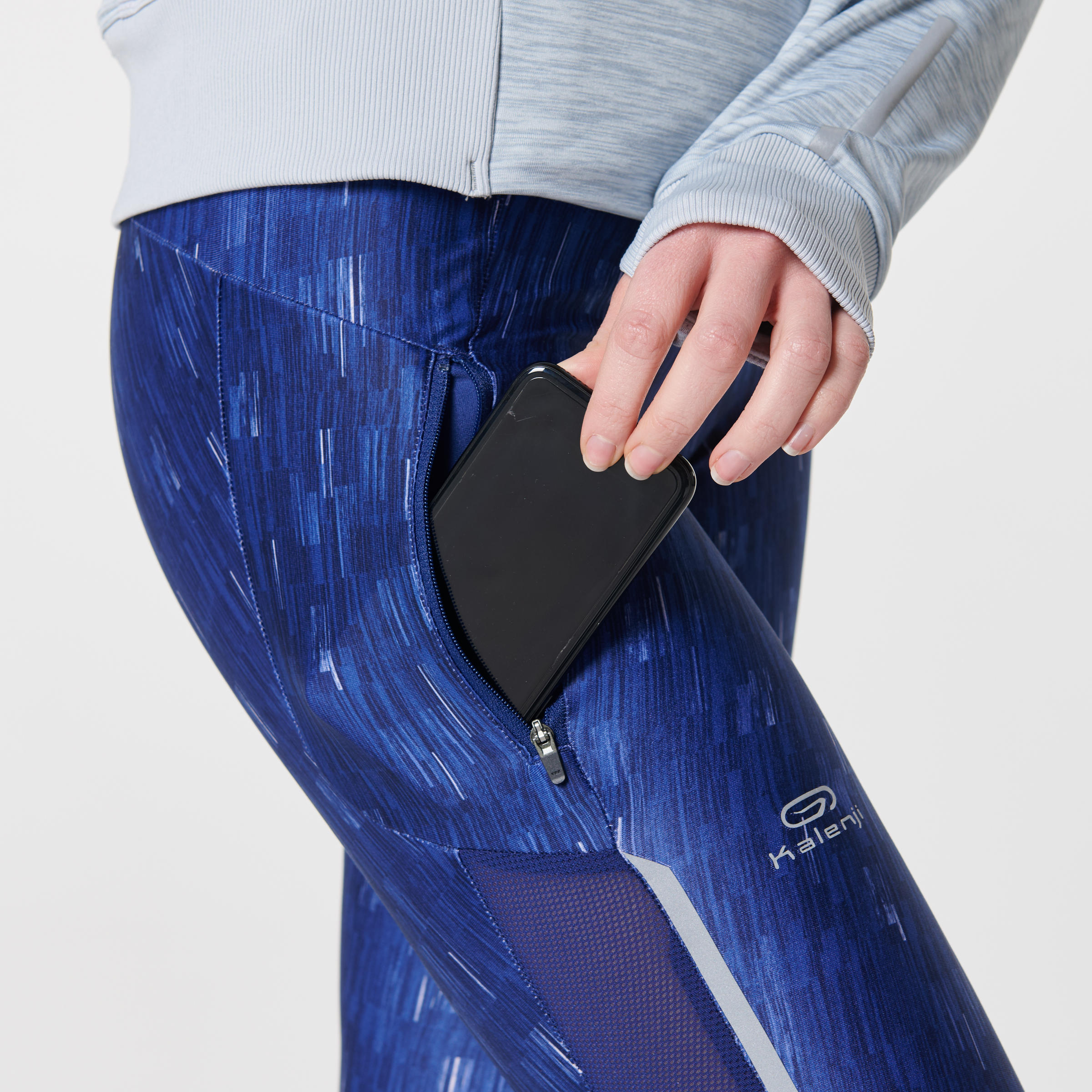 Women's Jogging Tights Run Dry+ - Blue 5/10