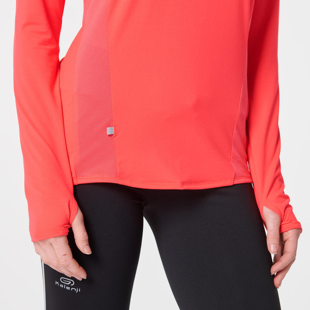 Laufshirt langarm 1/2 Reissverschluss Dry+ Damen lila 