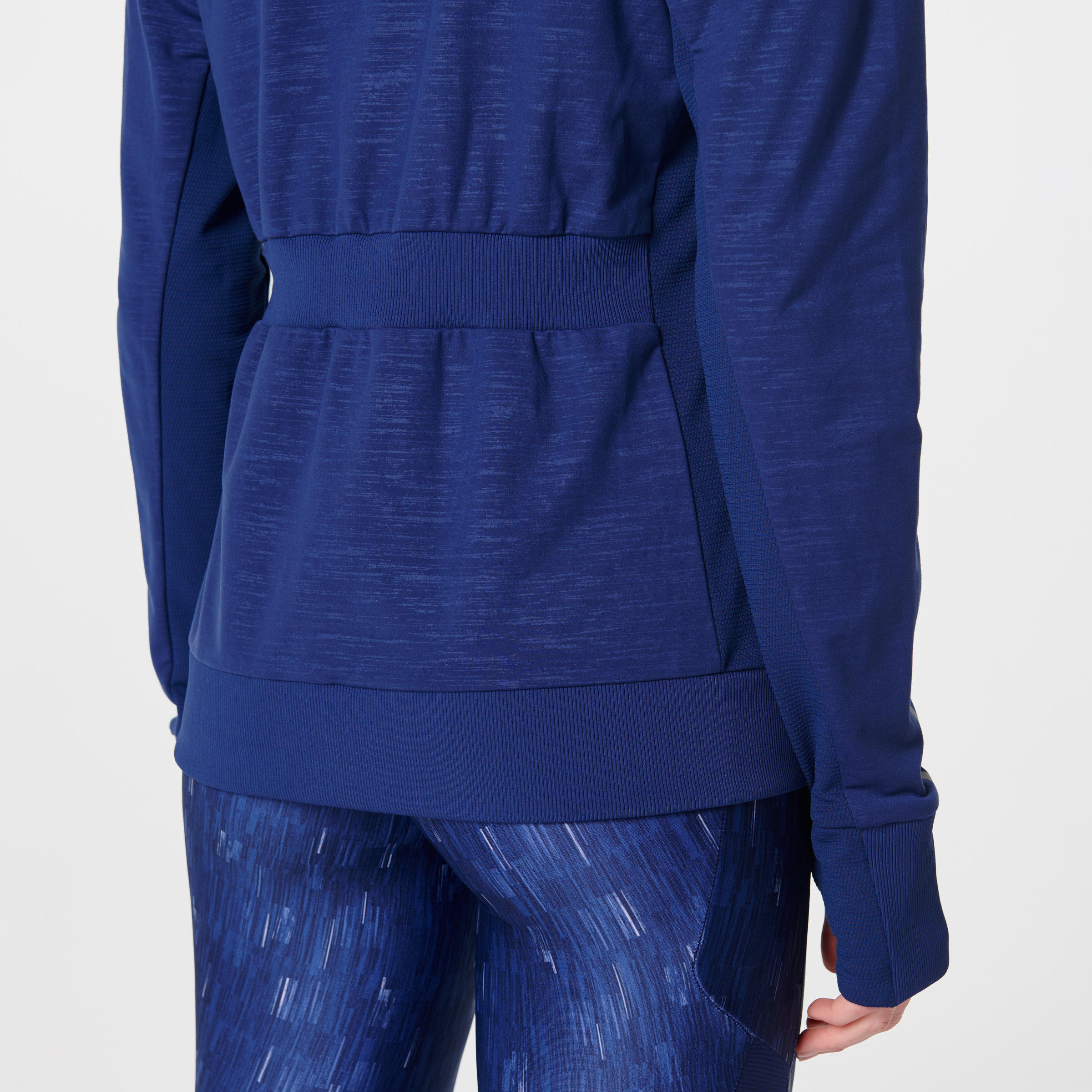 RUN WARM HOODED WOMEN'S JACKET - COSMOS BLUE 8/9