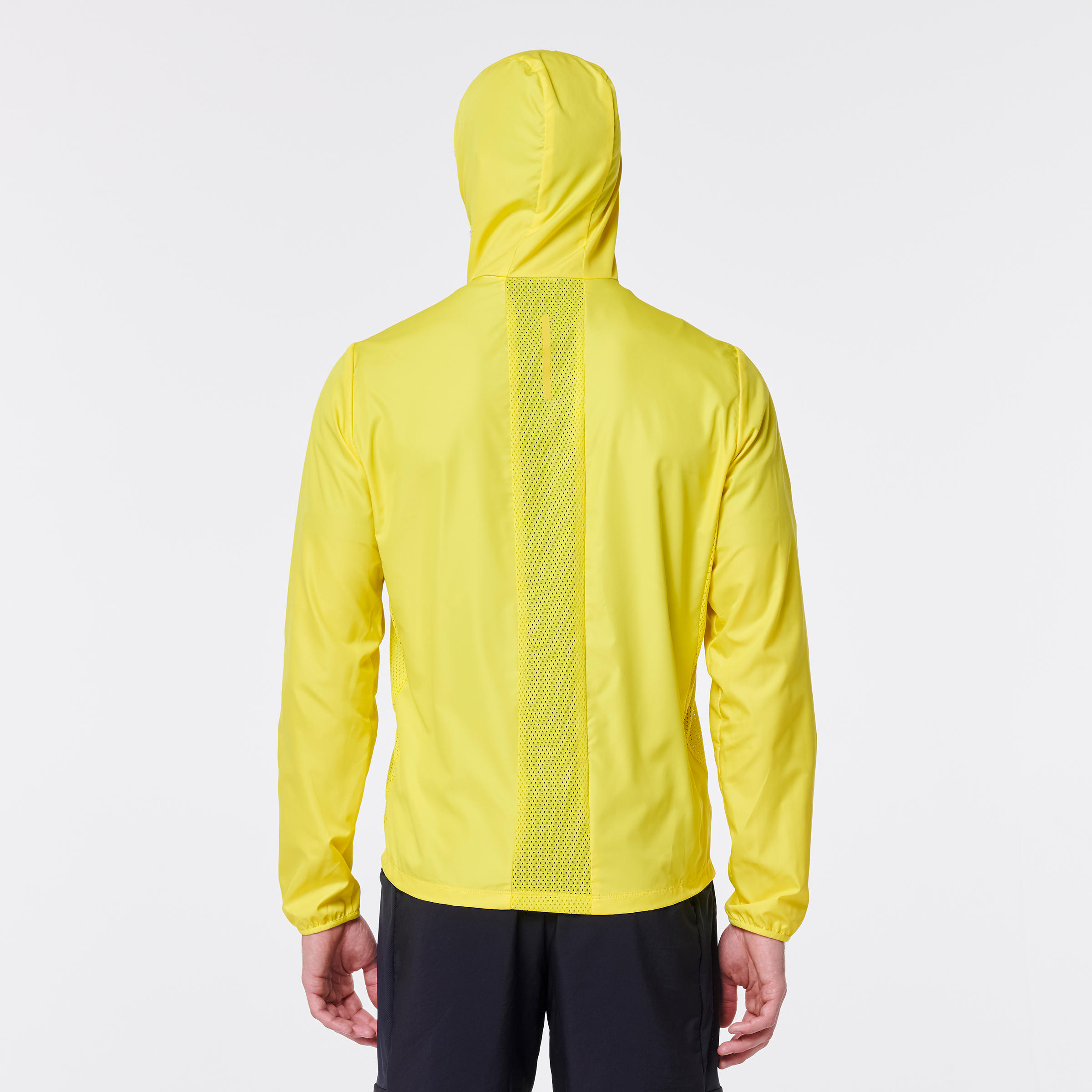 RUN WIND MEN'S RUNNING WINDPROOF JACKET - YELLOW 4/7