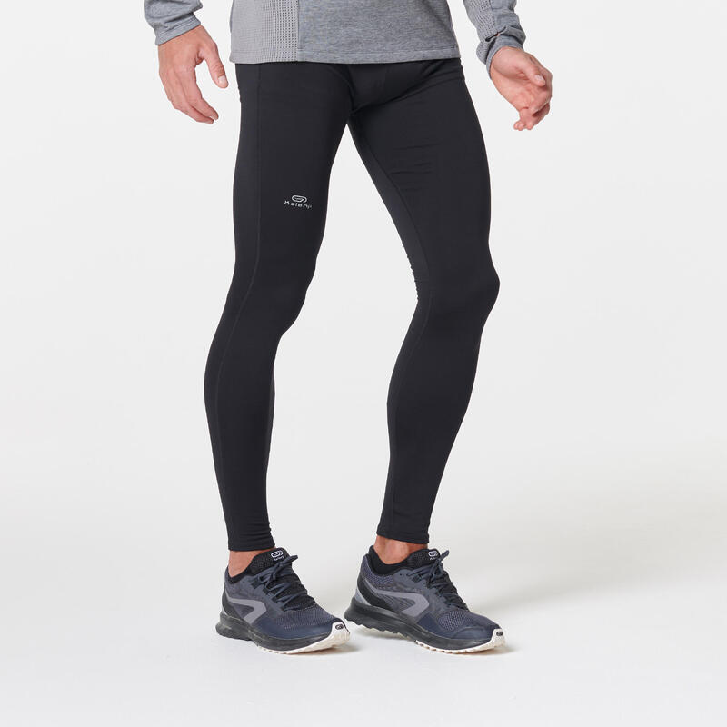 RUN WARM MEN'S RUNNING TIGHTS - BLACK