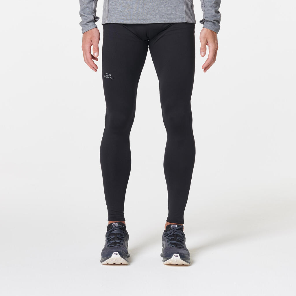 WARM MEN'S RUNNING TIGHTS BLACK