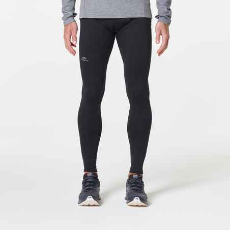 KALENJI WARM MEN'S RUNNING TIGHTS BLACK - Decathlon