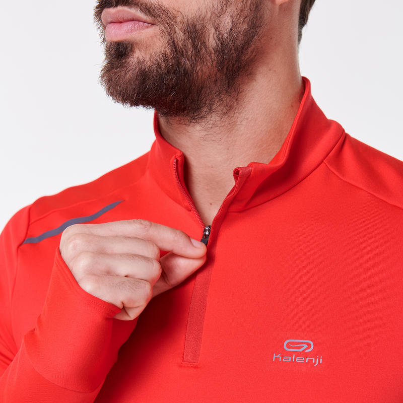 ФУТБОЛКА ДЛЯ БЕГА С ДЛИННЫМИ РУКАВАМИ МУЖСКАЯ Run Warm Decathlon 145903