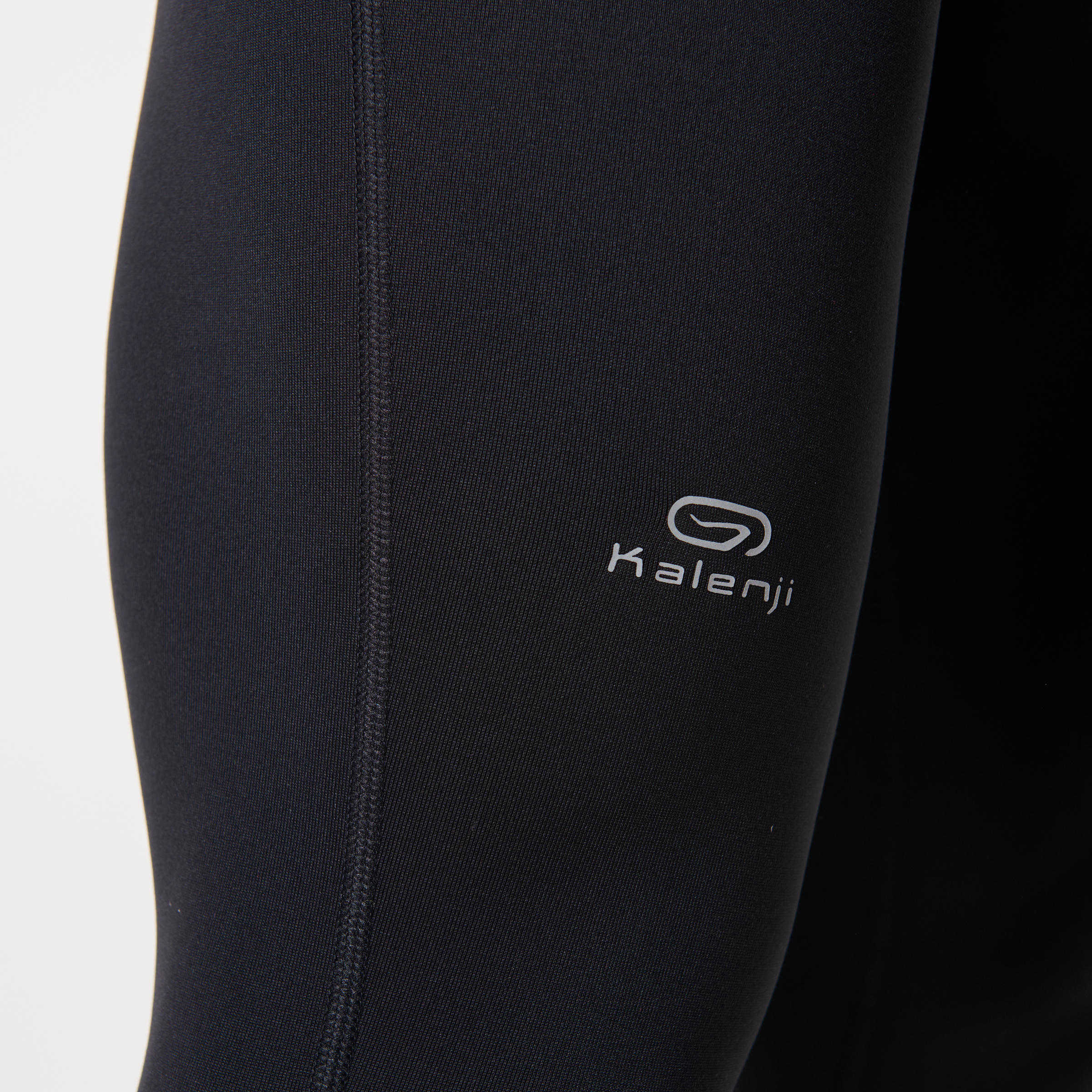 Mallas térmicas running largas Hombre Kalenji Warm negro 39/49