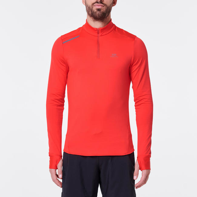 Men's Running LongSleeved TShirt Run Warm red