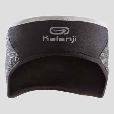 KIPRUN Warm + Unisex Running Headband - Black/Graph