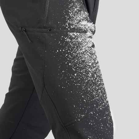 MEN'S SNOW HIKING WARM WATER REPELLENT STRETCH TROUSERS SH500 X-WARM