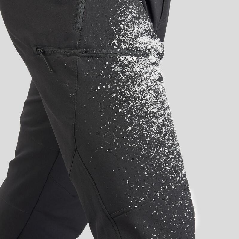 Men's Water-Repellent Stretch Trousers - Black