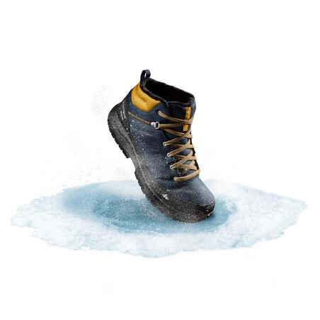 Men’s warm and waterproof hiking boots - SH100 Mid-height