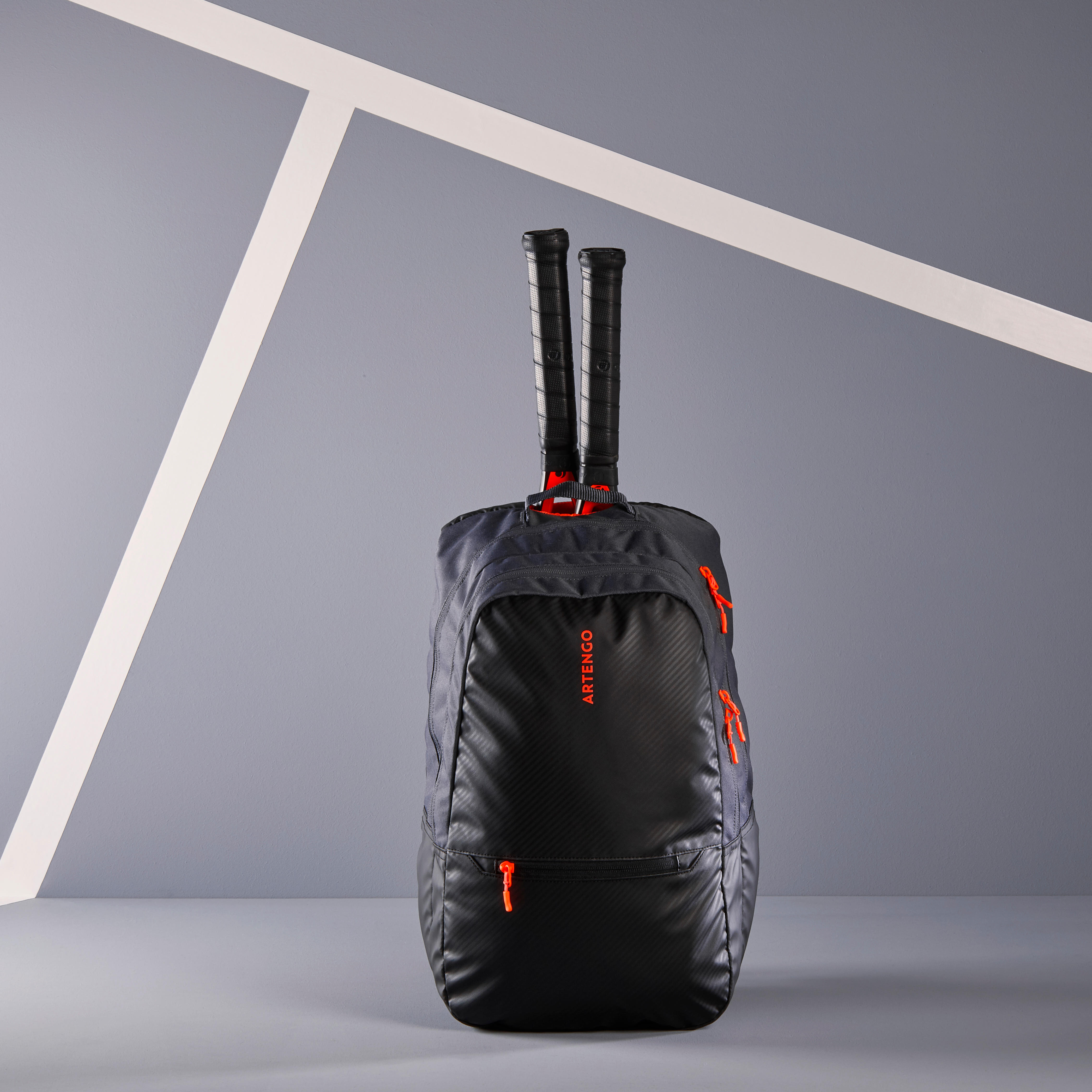 black tennis backpack