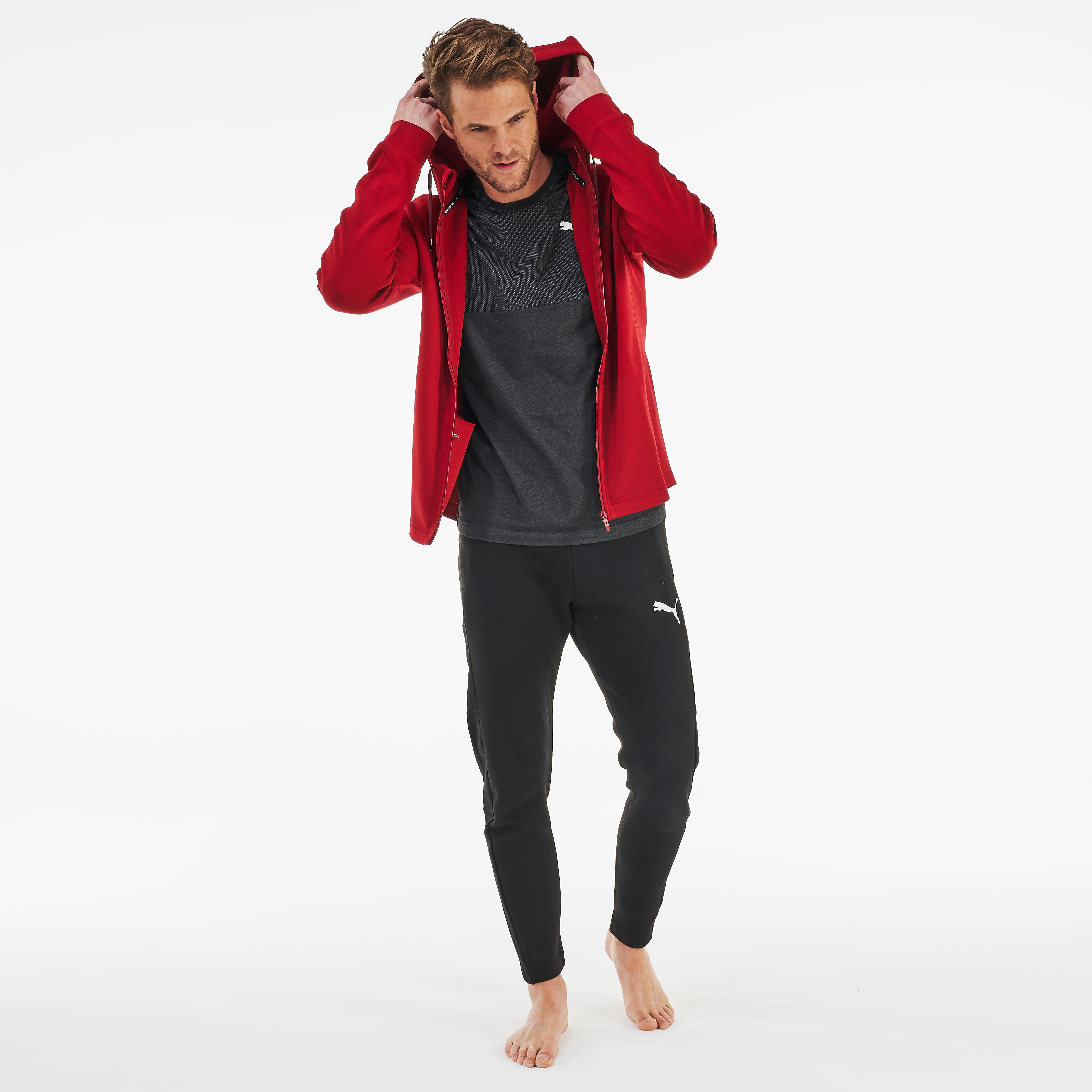 Veste de survêtement Puma homme bordeaux