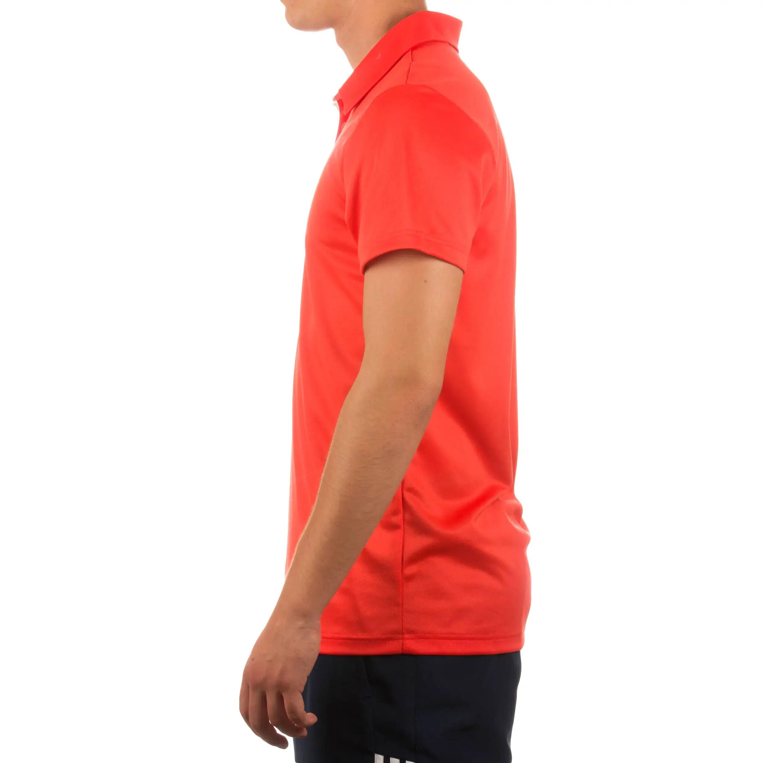 Racket Sports Polo Shirt - Coral 5/8