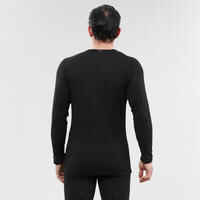 Men's Warm, Comfortable Thermal Skiing Base Layer 100 -  Black