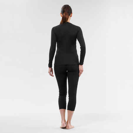 Women’s ski base layer top - BL 100 - Black 