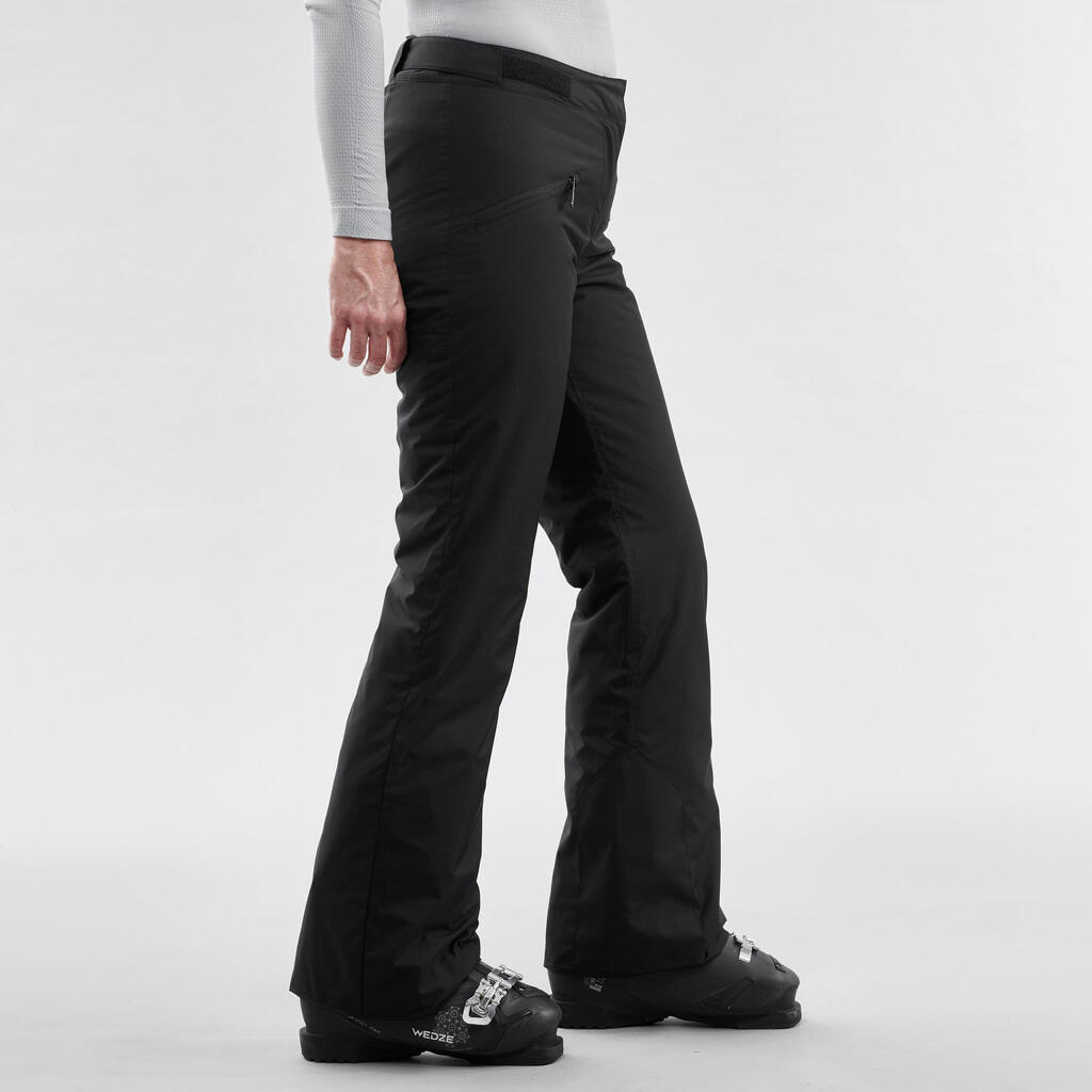 PANTALÓN DE ESQUÍ CÁLIDO MUJER - 180 NEGRO 