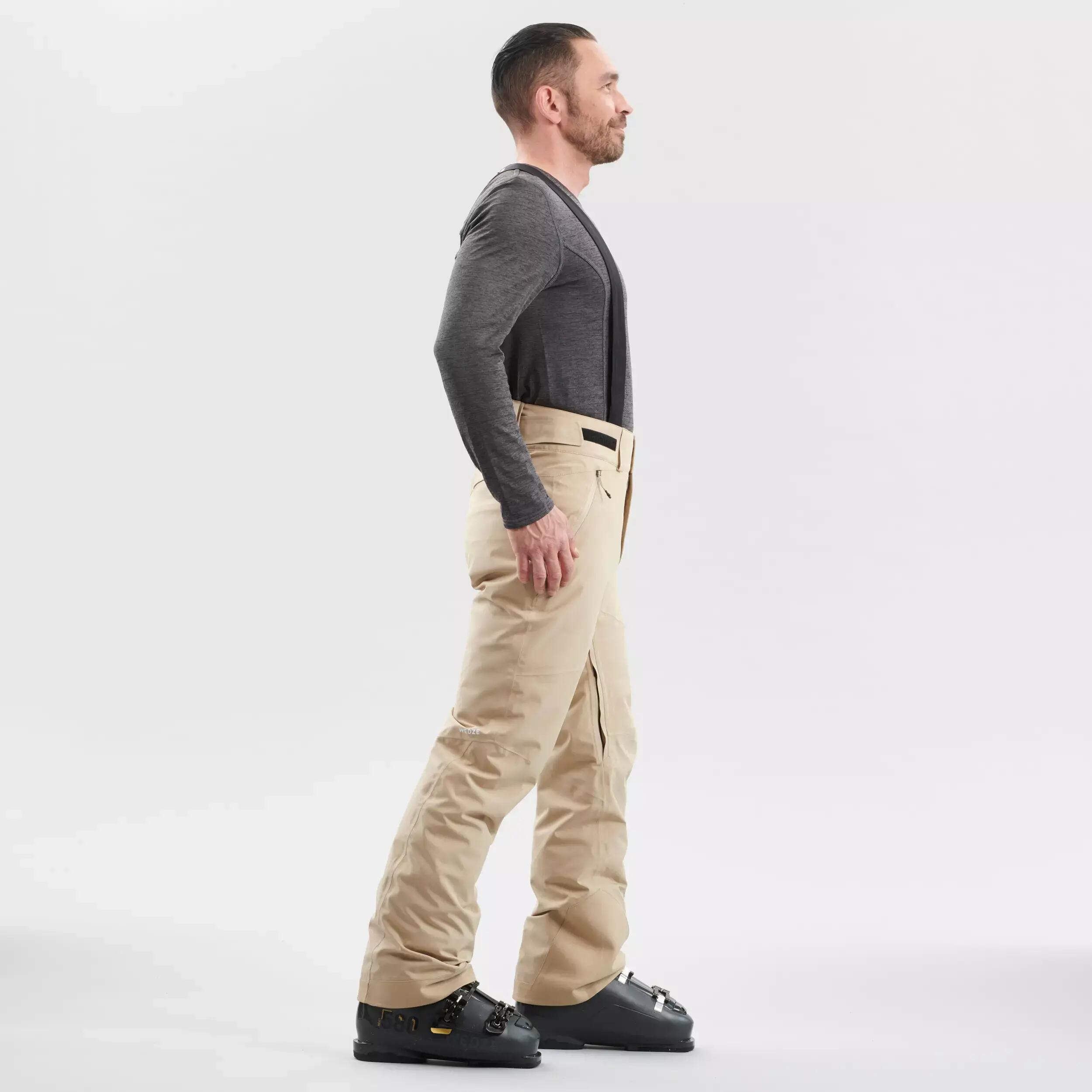 MEN'S DOWNHILL SKI TROUSERS 580 - BEIGE 4/9