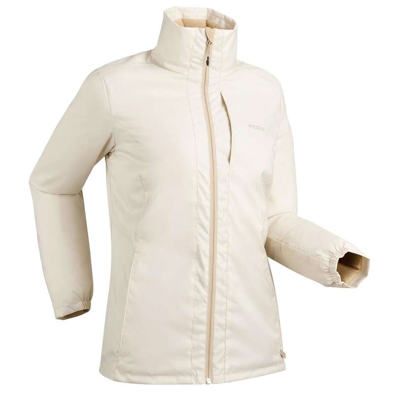 WOMEN'S CLOTHING BEGINNER SKIERS Clothing - W D-SKI JACKET 100 - BEIGE WEDZE - Jackets and Coats