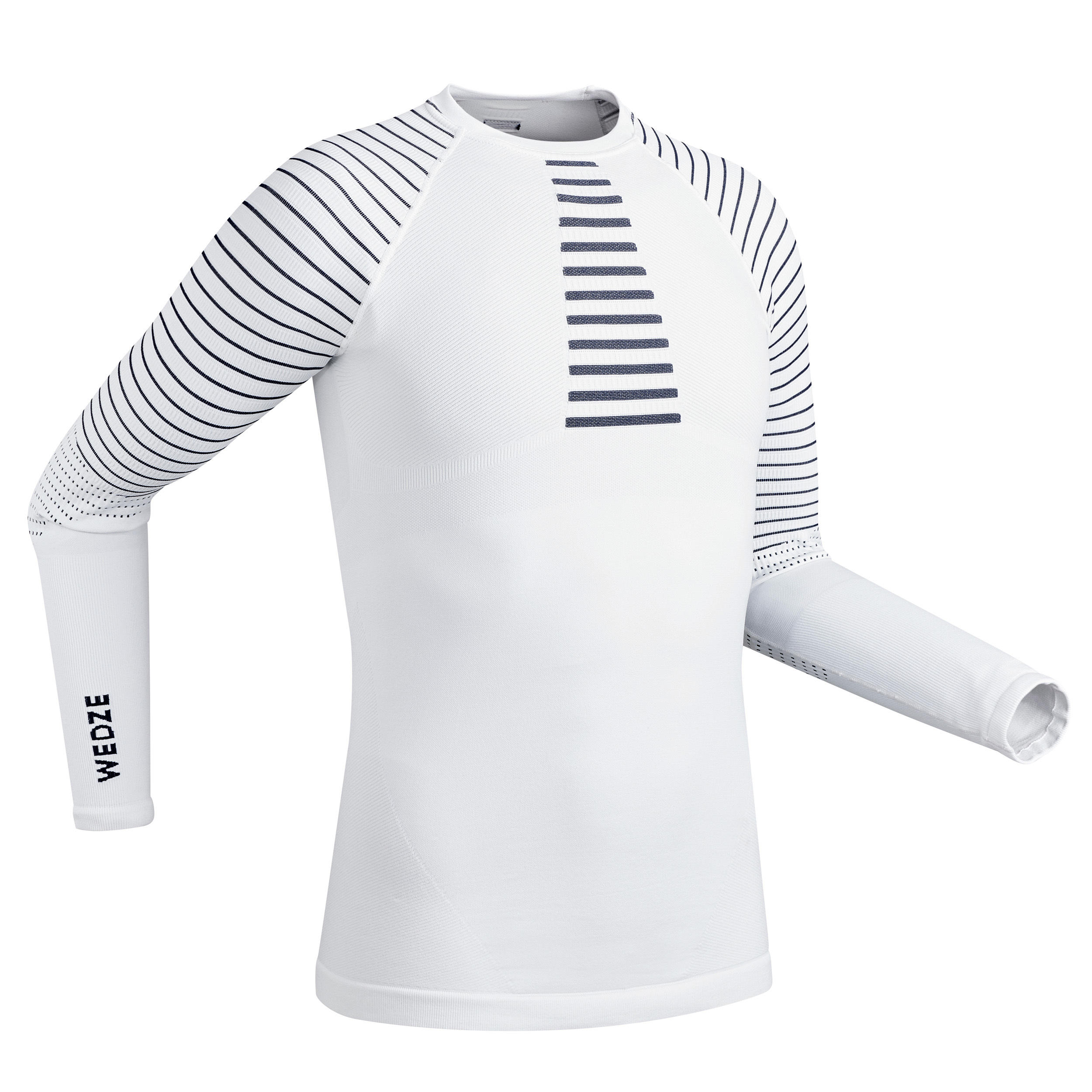 WEDZE Men's Ski Base Layer Top - White