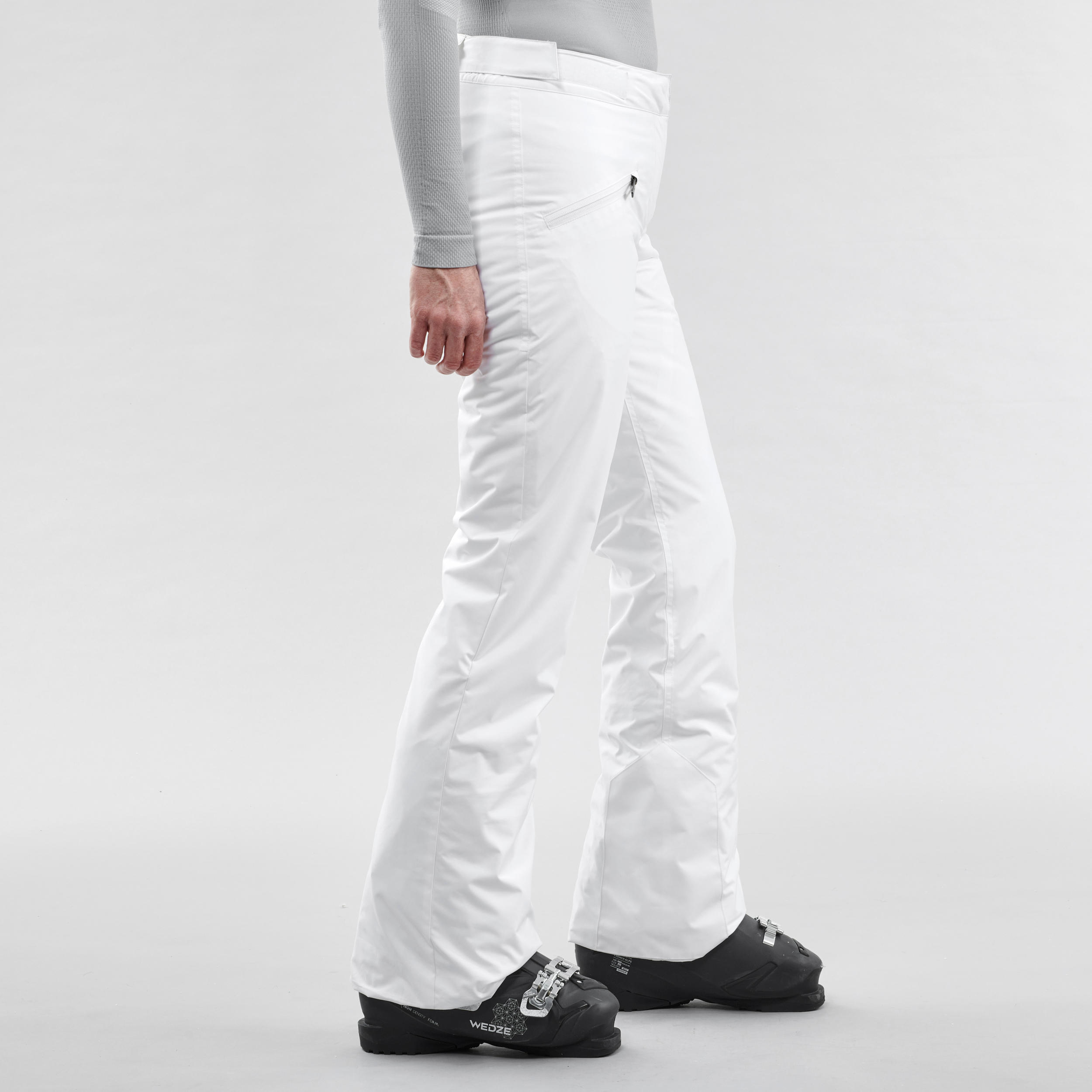 WOMEN’S WARM SKI TROUSERS 180 - WHITE 2/10