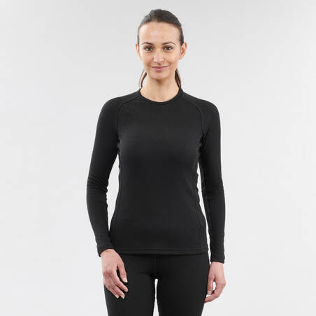 Women's Ski Base Layer Top 100 - BLACK