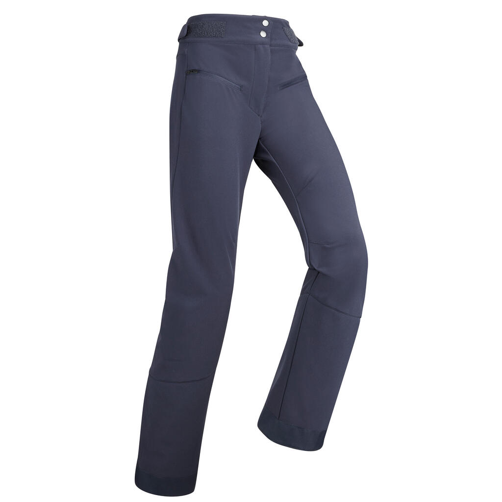 WOMEN'S DOWNHILL SKI TROUSERS 500 - NAVY