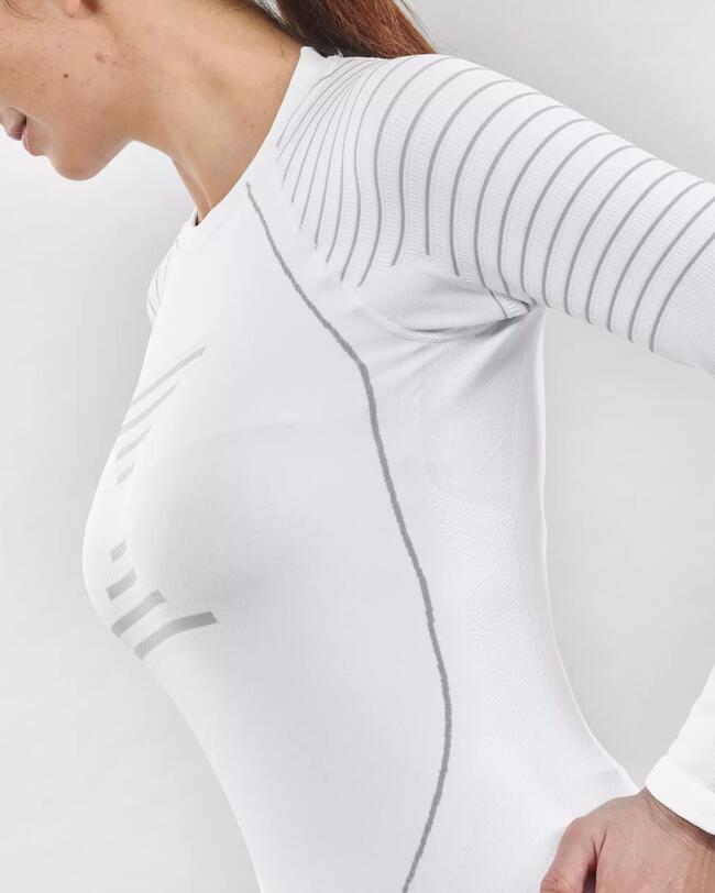 Camiseta interior de esquí para mujer 980 - Blanco