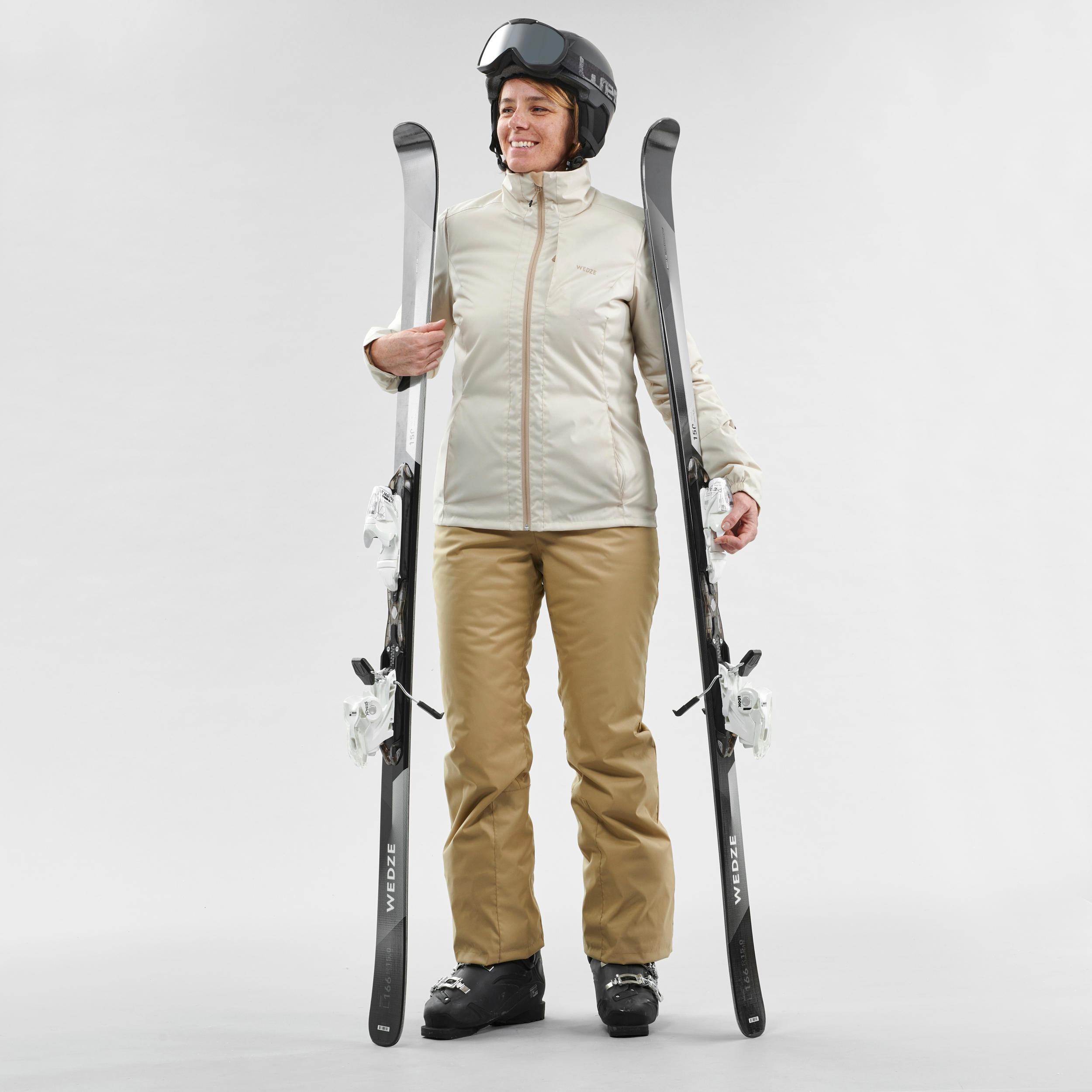 Women Winter Jacket for Skiing - Beige 0°C