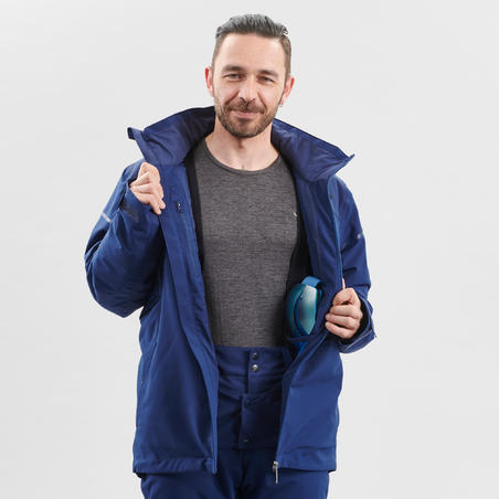 Чоловіча лижна куртка 580 для швидкісних спусків - Синя