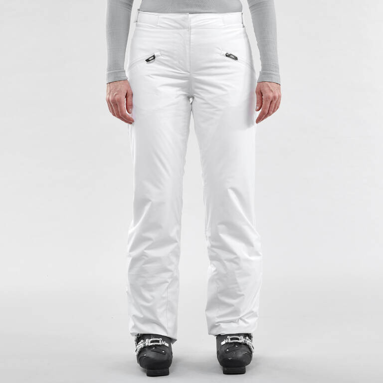 WOMEN’S WARM SKI TROUSERS 180 - WHITE